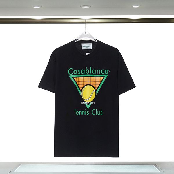 Herren-Designer-Casablanc-s-T-Shirt, modische Herren-Freizeit-T-Shirts, Herrenbekleidung, Straßen-Designer-T-Shirts, Tennis-Club-Shorts, Ärmelkleidung, Hemden, Luxus-Hemd