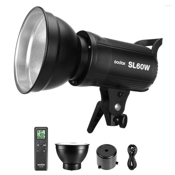 Flash Heads SL60W 5600K Luce video a LED continua Bowens Mount con telecomando EU US Plug Pography Lighting per la registrazione