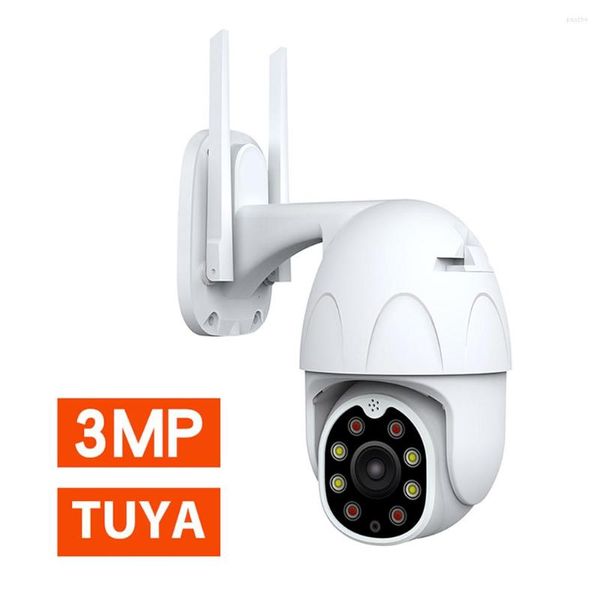 Camcorder Tuya Wasserdichte Überwachungskamera Zwei-Wege-Audio 1080P 2MP CCTV Bewegungsmelder IR Nachtsicht für Indoor Outdoor