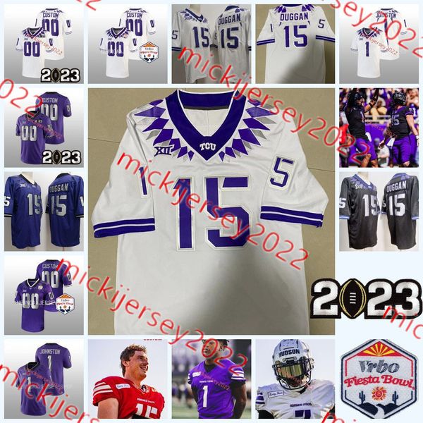 AAA TCU Horned Frogs Fußballtrikot Dee Winters Dylan Horton Johnny Hodges Chandler Morris Corey Wren Kyron Chambers Marvin Covington TCU Trikots Custom