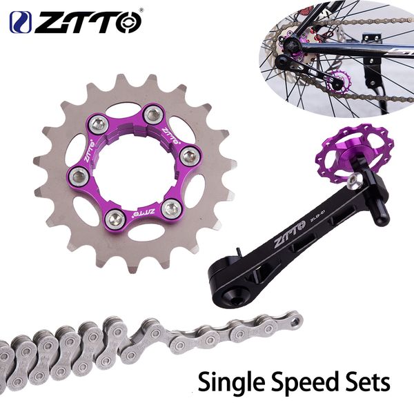 Fahrrad Freiläufe Kettenräder ZTTO MTB Single Speed Kassette Cog Fahrrad 1 Set Kettenrad Getriebe 16T 17T 18T 19T 20T 21T 22T 23T K7 CNC Freilauf 230614