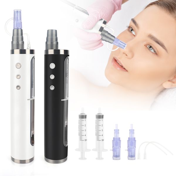 Hydra Microneedle Mesotherapy Gun MTS Cartridge Meso Gun Nano Facial Beauty Hydrating Skin Treat Anti Acne Derma Pen