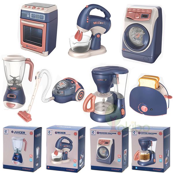 Strumenti Officina Mini Elettrodomestici Cucina Giocattoli Bambini Giochi di imitazione Lavatrice Aspirapolvere Giocattolo Tostapane Fornello Giocattoli Ragazze Ragazzi 230614