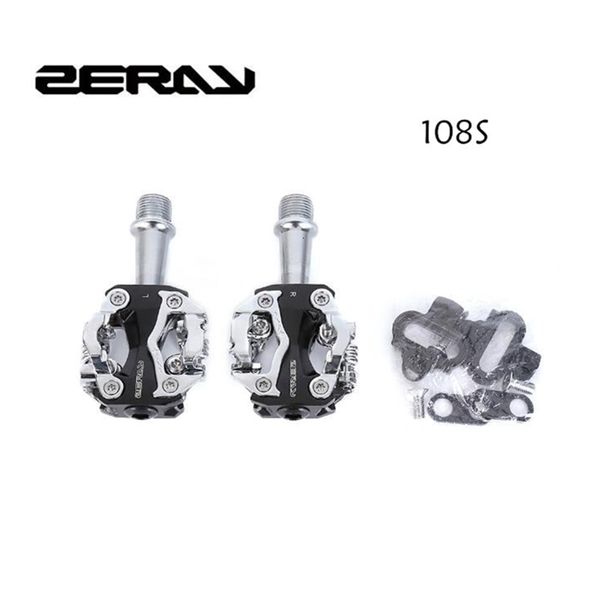 Pedais de bicicleta ZP108S ZP109S Ciclismo estrada MTB Pedal sem grampo com travamento automático SPD peças compatíveis 108s 230614