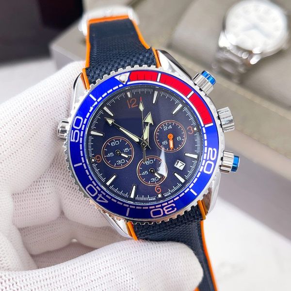 Relógios dhgate Relógios masculinos de alta qualidade Relógios cronógrafo Relógios de designer Relógios masculinos Marca superior pulseira de silicone completa Relógio de luxo clássico da moda Relógio de presente de gelo Choque