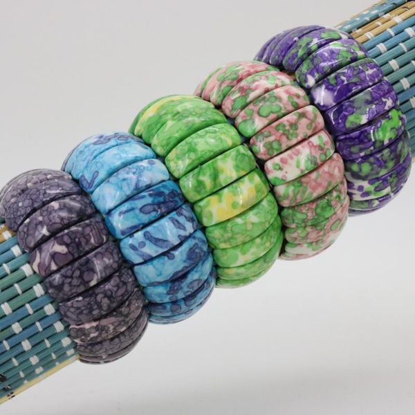 Strang Riverstones 22x8mm elastisches Armband Multi-Kollokation DIY Stein fünf Farben zur Auswahl Schmuck Großhandel