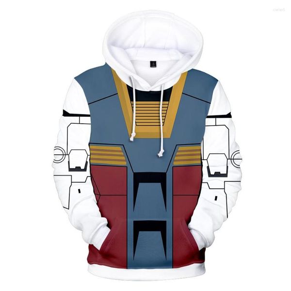 Moletom Masculino GUNDAM Personagem Terno 3D Feminino/Homem Moda Manga Comprida Moletom Com Capuz Arrival Casual Cosplay Streetshirt Roupas