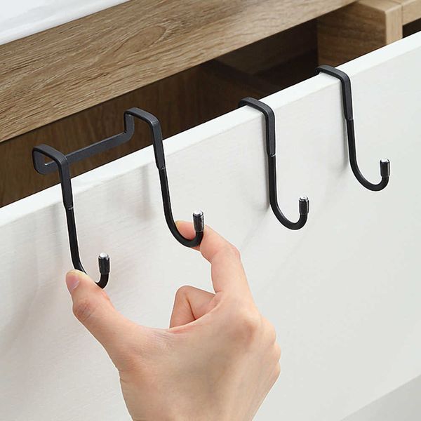 Neue Edelstahl Haken Wand Doppel S-Förmigen Lagerung Haken Für Badezimmer Küche Wand Tür Organizer Handtuch Lagerung aufhänger