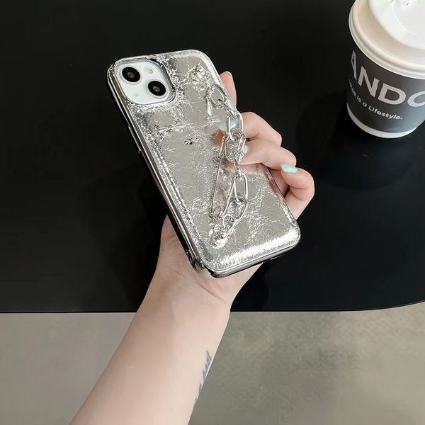 Lindas capas de telefone iPhone 15 14 13 12 11 pro max Luxo Blingbling Bolsa 18 17 16 15pro 14pro 14Plus 13pro 12pro Capa com caixa de logotipo Embalagem Suporte para envio direto