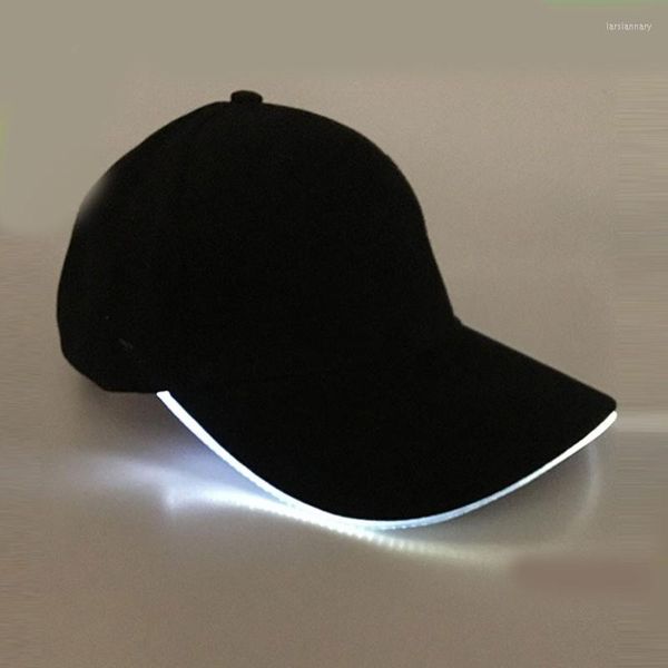 Cappellini da baseball Berretto da baseball luminoso personalizzato Nicchia LED Sport incandescente Cappello da sole regolabile Regalo per Halloween Anno di Natale Valentin