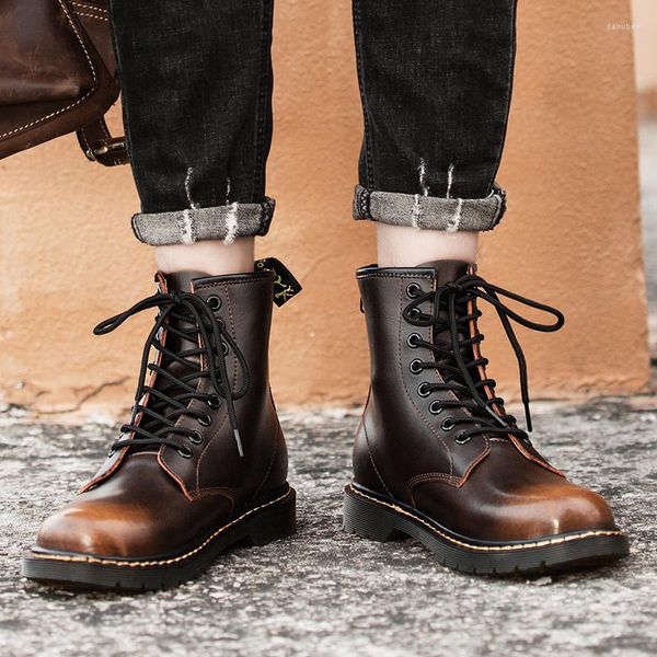 Boots Leisure Ayakkabı Spor Ayakkabı High En İyi Erkekler Zapatos de Hombre Sıradan Moda Highop Ayakkabı Adamı için Nedensel