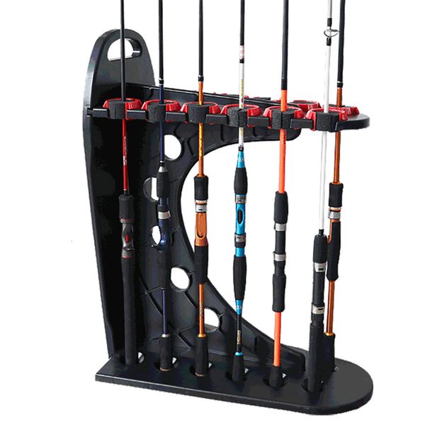 Anzóis de pesca em forma de C Display Stand Marine 12 Grid Gear Rack Car use Ship Yacht Rods Holder Storage Racks 230614