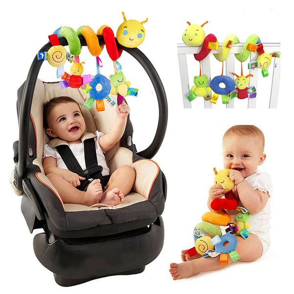 Rattles Mobiles born Baby Plush Stroller Toys Cartoon Animal Hanging Bell Educational 012 Meses 230615