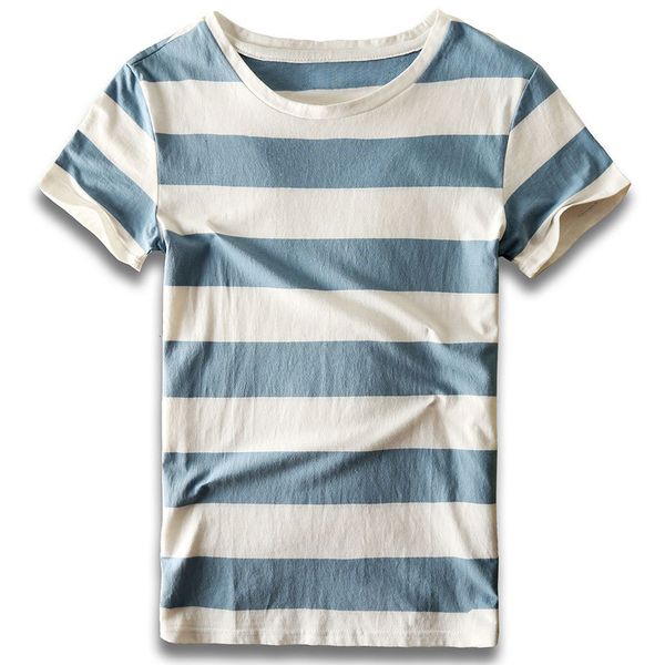 T-shirt da uomo T-shirt a righe da uomo Stripes Top Tees Moda maschile Manica corta Blu Rosso Bianco Nero T-shirt Costume Cosplay Party 230615