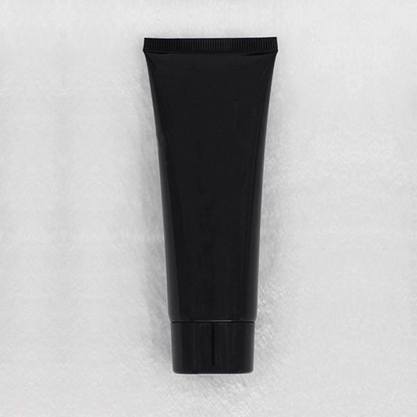 100gX30pc Tubo macio vazio preto para embalagens de cosméticos 100 ML loção Creme Garrafa de plástico Cuidados com a pele Creme squeeze Recipientes Tubo Qugqu