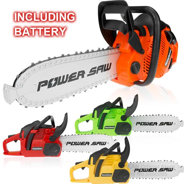 Tools Workshop Oyuncak Chainsaw Çocuk Oyuncak Çocuklar İçin Araçlar Araçlar Elektrikli Güç Motorozları Araç Tezgahı Erkek Hediyesi Sesli Oyun Testere 230614