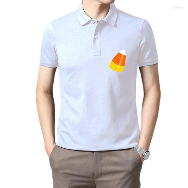 Polo da uomo CANDY CORN T-shirt di Halloween - NERA