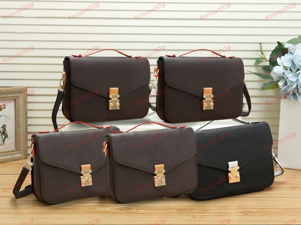 Diferentes estilos de bolsas bolsas de ombro designer impresso grande flor envelope bolsa bolsa luxo zíper fivela sacola verificação clipe