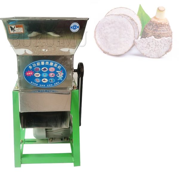 LEWIAO 800kg/h Acciaio Inossidabile Elettrico Amido di Patate Dolci Umido Smerigliatrice Raffinatore Mela Arancia Banana Frutta Crusher Sciroppo Spappolatrice