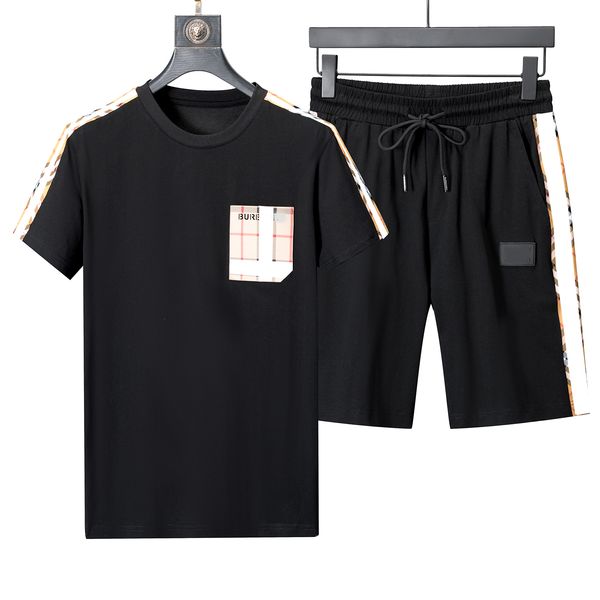 Shorts maschi T-shirt in pietra di alta qualità Leader rotondo in cotone con lettere Logo Casual Summer sulla fabbrica Diretta M-3XL Direct M-3xl