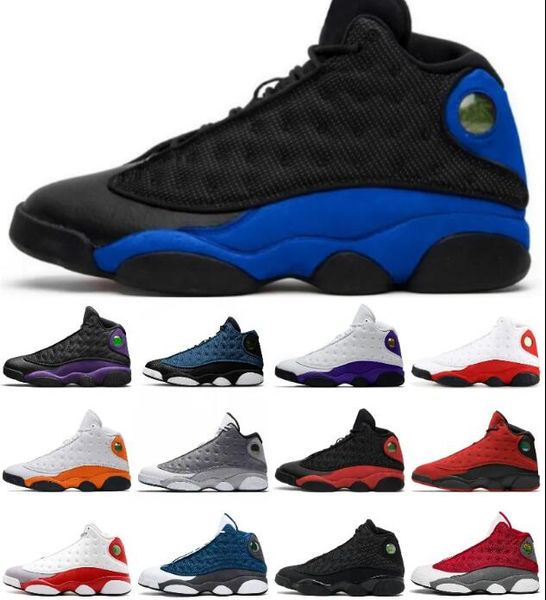 Uomo Jumpman 13 13S Wheat Wolf Grey Sneakers SoleFly BIG Books Invece di Guns Black Cat Flint French Blue Scarpe Hyper Royal Bred Taglia 5 5.5 6.5 7.5 8.5 9.5 10.5 11.5 12.5 13.5