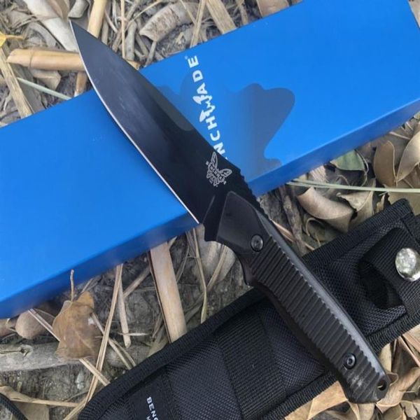 Faca BM140 Bainha C81 140 Faca de Acampamento Tático Qualidade Sobrevivência Alta BENCHMADE Faca EDC Tático BM940 BM C85 C10 440C Ntcev78207w