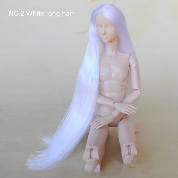 Кукольные тела качество качество 31 см. Мужские куклы фигуры 20 суставов Гибкий тело BJD Boy Doll Long Hair Boyrfver Diy Doll Head Girl Collection Toys 230614