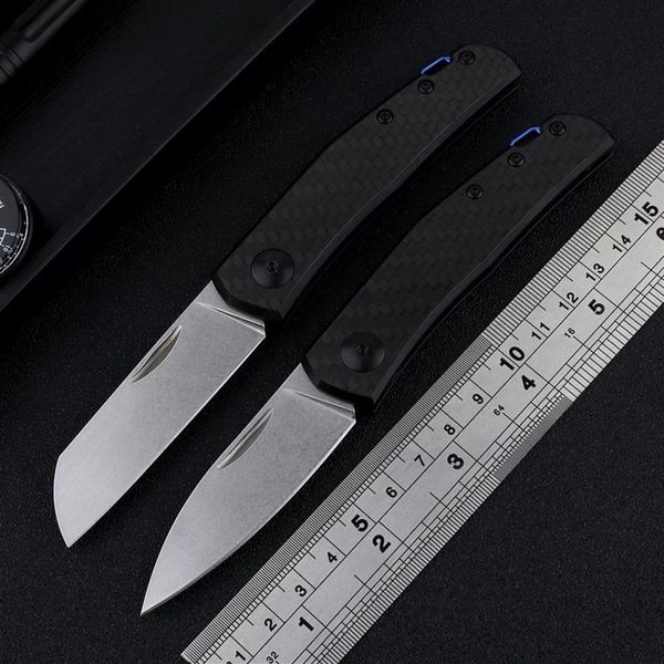 Folding Fruit 0235 Blade Knife 20CV Survival Carbon Camping Handle Fishing 0230 Fiber Hunting Outdoor ZT Kitchen Knife Tool EDC Qr2010