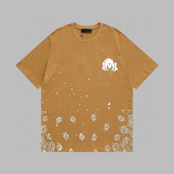 Mens Designer T-shirt Uomo designer di lusso Tshirt Manica corta di alta qualità lettera marrone Stampa Camicie casual Hip Hop Streetwear T Shirt Tees Abbigliamento uomo
