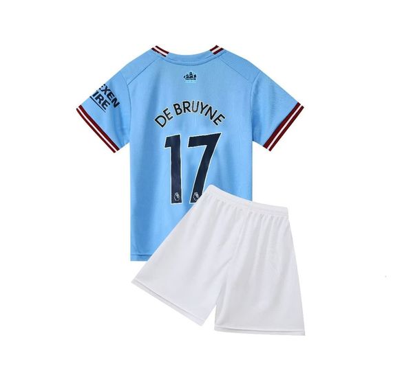 Completi coordinati per la famiglia Set di abbigliamento per bambini blu Ragazzi Adolescenti Ragazze Abbigliamento sportivo Pantaloni uniformi Set Set da calcio per bambini estivi 230614