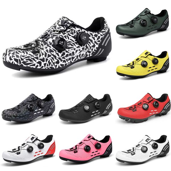 2023 Scarpe da ciclismo multicolori casual resistenti all'usura e traspiranti da uomo Nero Rosso Bianco Grigio Verde Giallo Rosa scarpe da ginnastica da uomo sportive da esterno