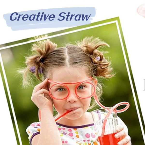 Spaß Trinken Stroh Kreative Gläser Strohhalme für Kinder Kinder Geburtstag Spielzeug Kinder Baby Party Geschenke Hochzeit Party Spiel Requisiten liefert DIY