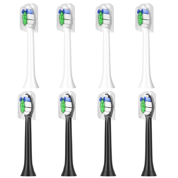 New Standard Sonic toothbrush replacement with 4 Brush Heads for Optimal Oral Hygiene and Cleaning - HX9034 and HOX9024