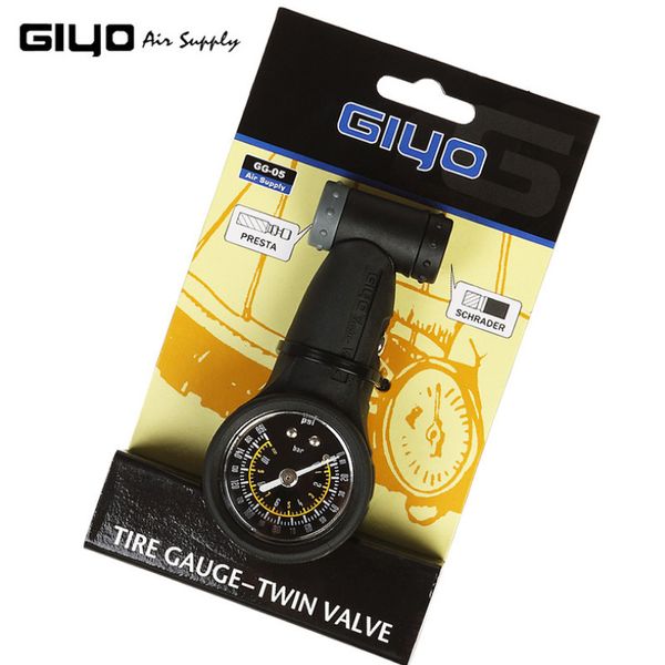 Gruppi bici Giyo alta precisione 160 PSI Misuratore pressione aria pneumatici per moto Atuo Presta Schrader compatibile 230614