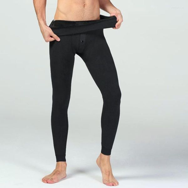 Active Pants Winter Thermal Underwear Men Long Loose Warm Thermo Mens Leggings Mutande