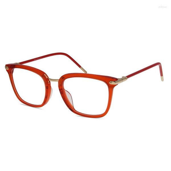 Montature per occhiali da sole Montature per miopia finite Occhiali da uomo e da donna Retro Pure Color Frame Optical Lens Designer -0.5 1.0 1.5 2.0 2.5 3.0