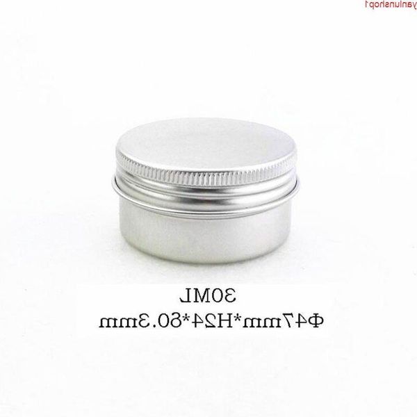 30 ml 50 teile/los Heißer Verkauf Creme Jar Metall Aluminium Runde Blechdosen Box Wachs Behälter Leere Lotion Reise Flasche junges Leben hohe menge Pvnmf