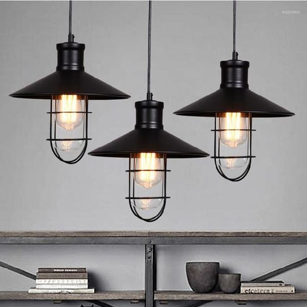 Luminárias pendentes luz rústica industrial vintage LED penduradas armazéns retrô barra linear de suspensão