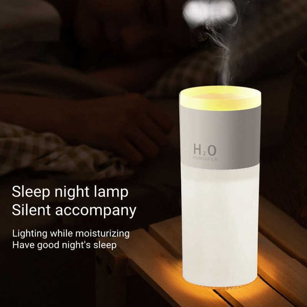 Luftbefeuchter 500 ml Home Healing Rauch Ring Elektrische Luftbefeuchter USB Ultraschall Aromatherapie Wasser Diffusor mit Bunte LED Lampe
