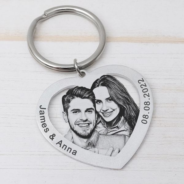 Portachiavi Personalizzato Po Portachiavi Nome personalizzato Portachiavi Cuore Portachiavi Coppie Portachiavi Immagine Portachiavi Mamma Papà Regalo Amico Regalo 230614