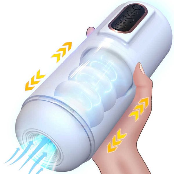 Brinquedo sexual massageador automático telescópico empurrando masturbador homens vibração boquete vagina buceta gemendo vibratório masculino masturbação copo brinquedo