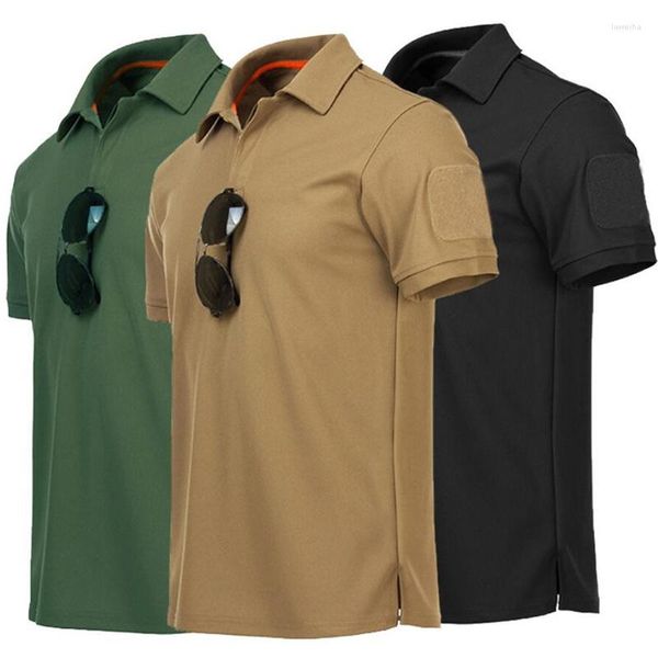 Herren T-Shirts Hemd Männer Kausal Sommer Schnell trocknend Atmungsaktiv T-Shirt Männlich Militär Outdoor Jagd Wandern Camping Klettern T-Shirt 4XL