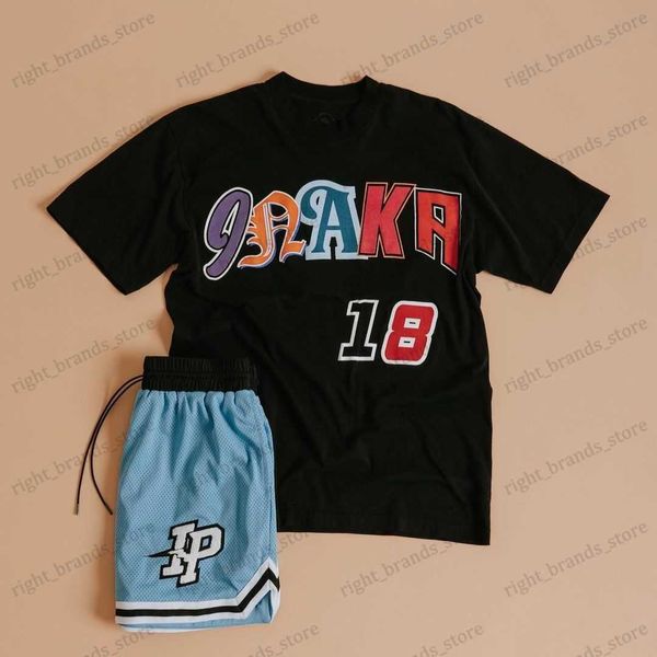 Camisetas masculinas Inaka Power Shirt Letter Print Daily Premium Inaka Shirt Screen Printing Tshirt Us Size T230615