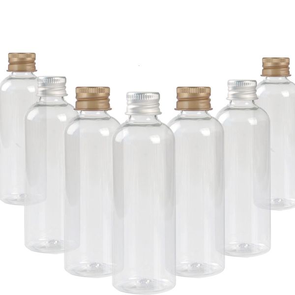 Parfümflasche, 30 Stück, 51020305060100120 ml, Kunststoff mit Schraubverschluss aus Aluminium, Kosmetikbehälter, Reisesets, tragbar, PET, Lotion, Creme, 230614