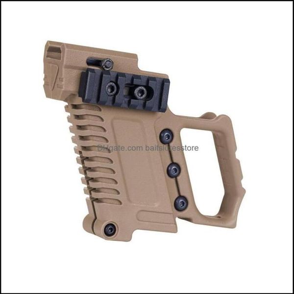 Altri accessori tattici Caricatore tattico Porta estensione MtiFunction Impugnature per fondina a pistola per accessori Gl G17 G18 G19 Drop 8231h