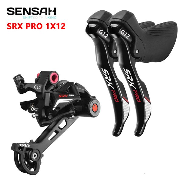 Desviadores de bicicleta SENSAH SRX PRO 1x12 Velocidade RL Shifter Modelos 12V GravelBikes CycloCross 230614