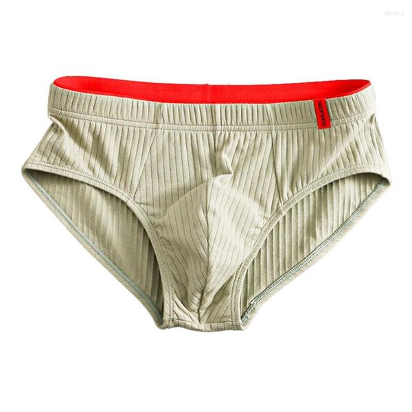 Cuecas masculinas de algodão Cuecas sólidas Sexy U Calcinhas convexas Shorts adolescentes respiráveis jovens roupa de dormir calcinhas