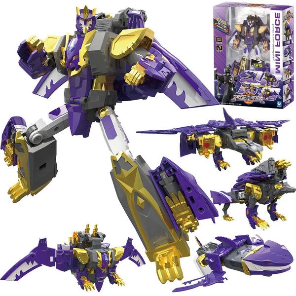 Caixa cega Strongest Warrior Mini Force S1 Agente Especial Mecha Deformação Brinquedos Transformação Robô Modelo Figuras de Ação Presentes para Crianças 230614