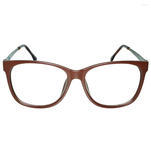 Солнцезащитные очки ретро -школьные очки для чтения кошачьи глаза коричневые рамки Большой размер оптические очки для мужчин женщин сверхлегкое высокое качество от 0,75 до 4,0