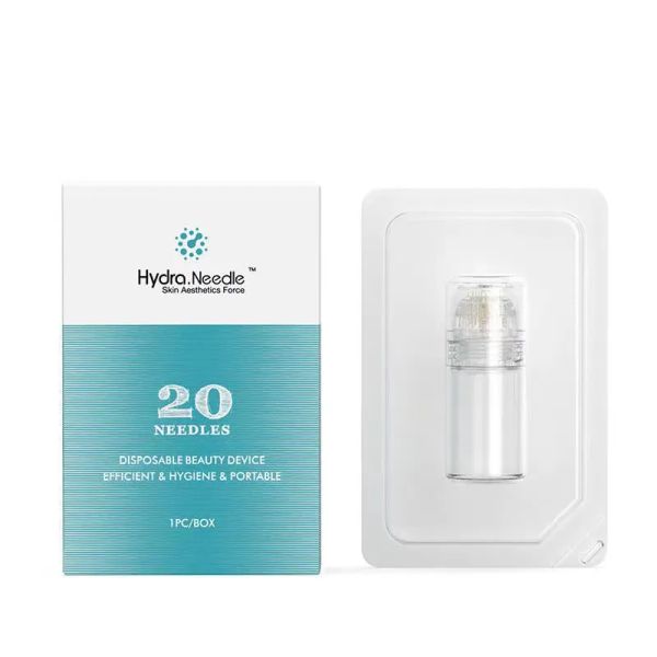 Uso domestico 20 perni Hydraroller 20 64 Gold Hydra Stamp Microneedle Derma Roller per la cura della pelle